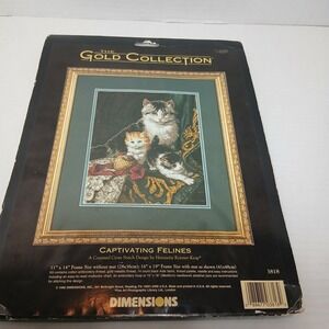 Dimensions The Gold Collection Captivating Felines New Open Package